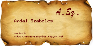 Ardai Szabolcs névjegykártya